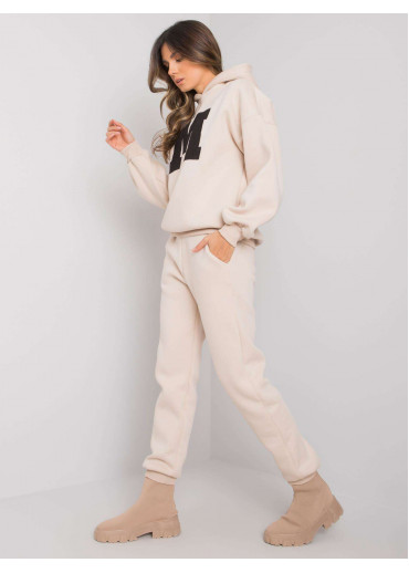 Béžovo hnedá tepláková súprava