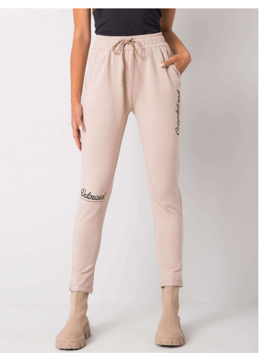 Béžovo hnedé tepláky