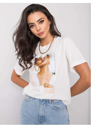 Biele bavlnené tričko