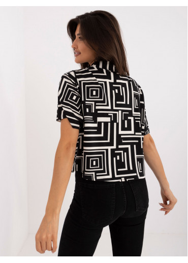 Čierna dámska košeľa