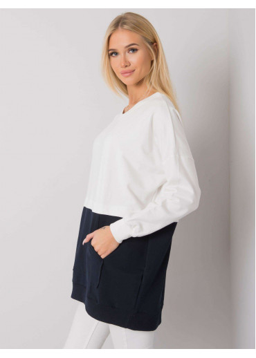 Modrá predlžená mikina