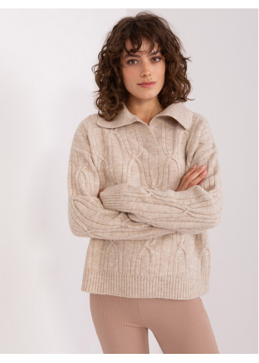 Kapučínovo hnedý pulóver