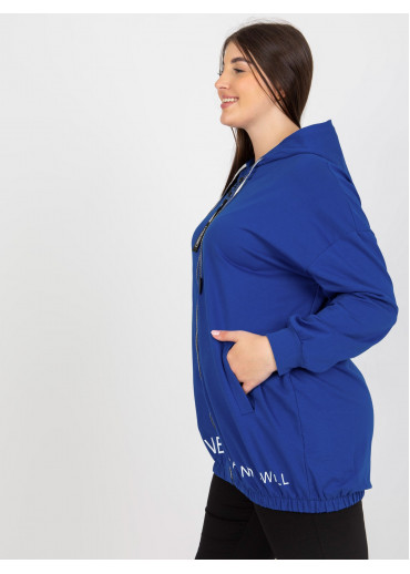 Modrá mikina s kapucňou