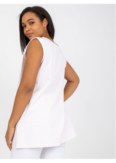 Ružový pruhovaný top