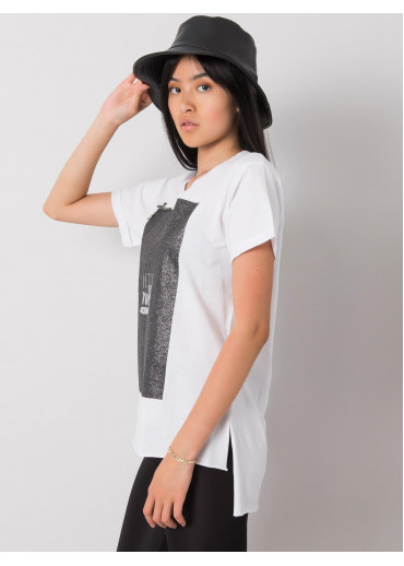 Biele basic tričko s potlačou