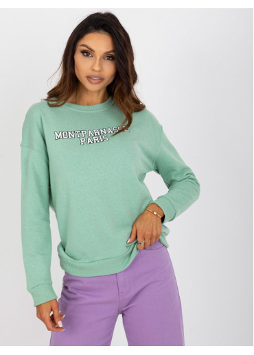 Zelená basic mikina