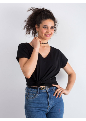 Čierne basic tričko