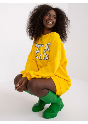 Žltá predĺžená mikina
