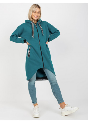 Tmavomodrá asymetrická mikina