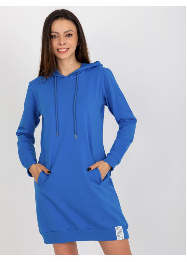 Modrá mikinová tunika