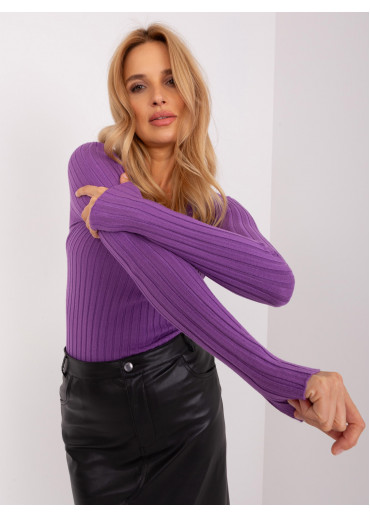 Fialové tričko s dlhým rukávom