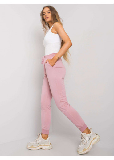 Púdrovo ružové dámske tepláky