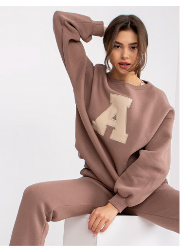 Kapučínovo hnedá tepláková súprava