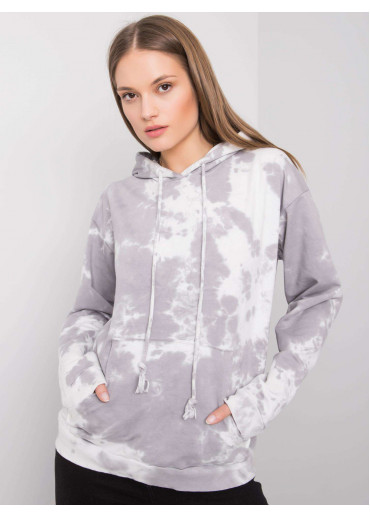 Sivá batikovaná mikina