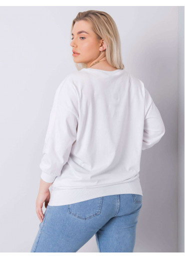 Biele dámske predĺžené tričko