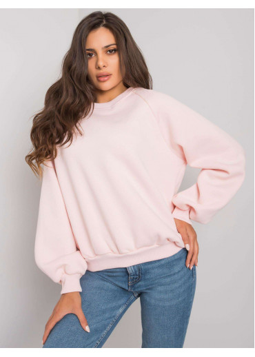 Púdrovo ružová mikina