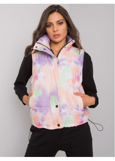 Oranžová batikovaná vesta