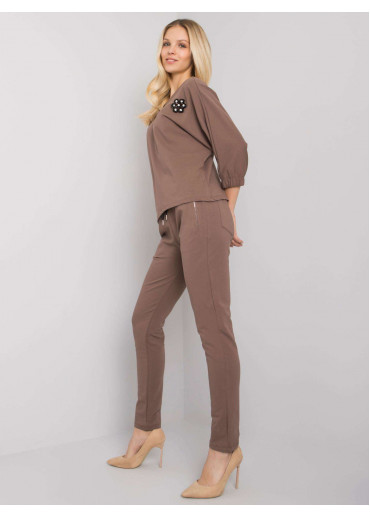 Hnedá tepláková súprava