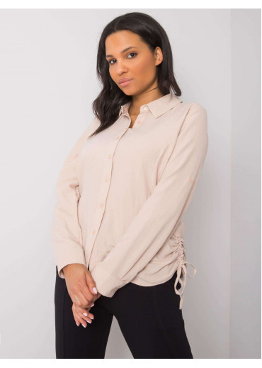 Béžovo hnedá dámska košeľa