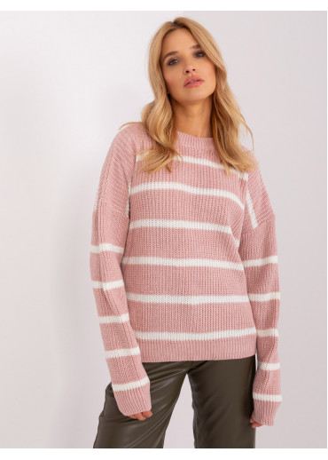 Tmavopúdrovo ružový sveter