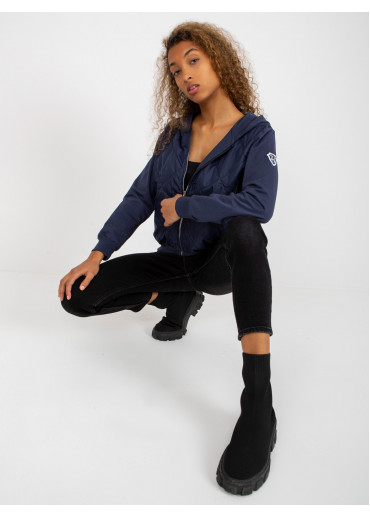 Modrá mikina s kapucňou