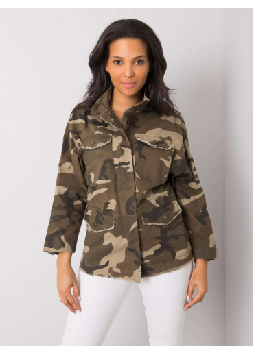 Khaki zelená maskáčová bunda