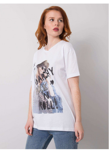 Biele tričko s potlačou