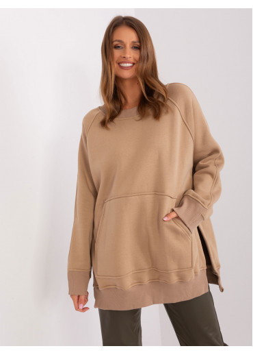 Kapučínovo hnedá mikina