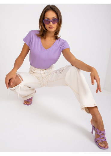 Fialové basic tričko