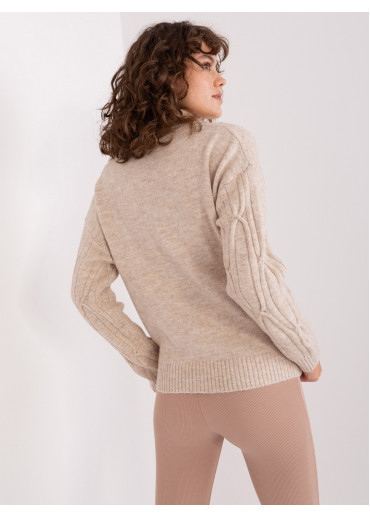 Kapučínovo hnedý pulóver