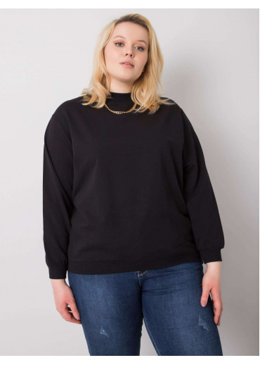 Čierna bavlnená mikina