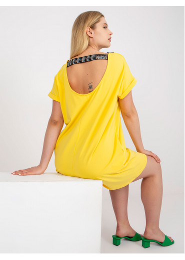 Žlté predĺžené tričko