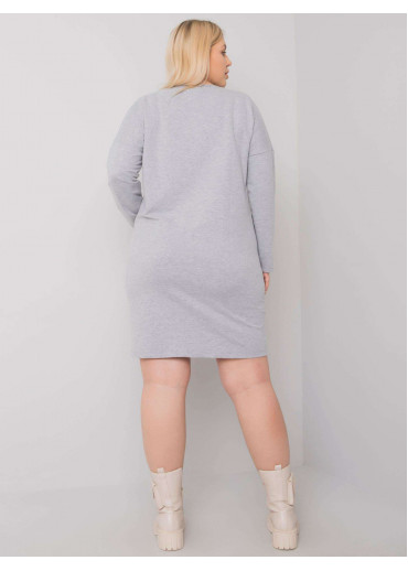 Sivá tunika s potlačou