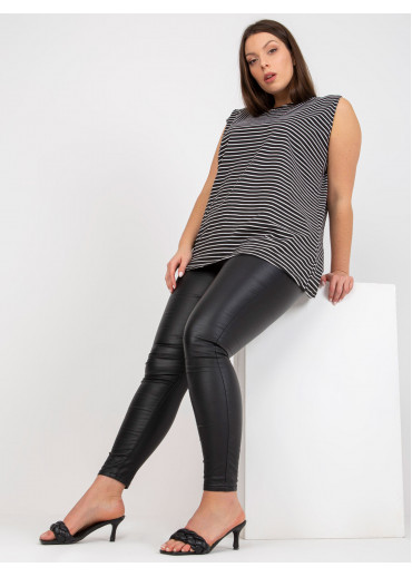 Čierny pruhovaný top