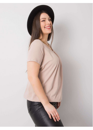 Béžovo hnedé tričko