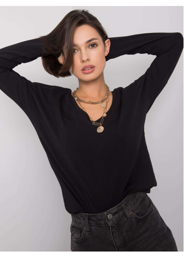 Čierne tričko s dlhým rukávom