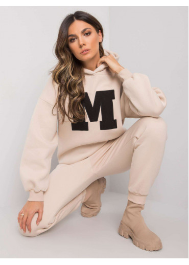 Béžovo hnedá tepláková súprava