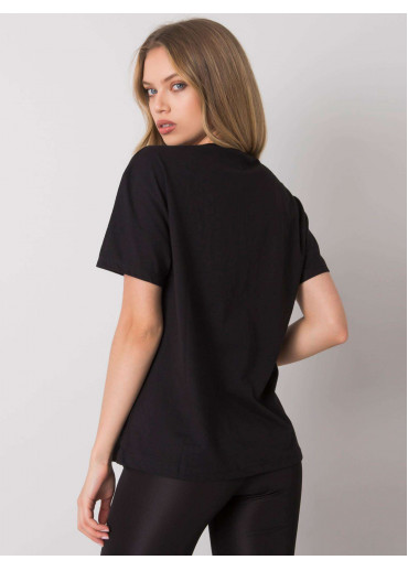 Čierne bavlnené tričko