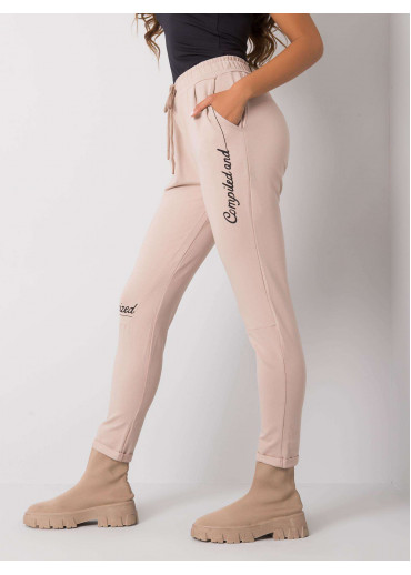 Béžovo hnedé tepláky