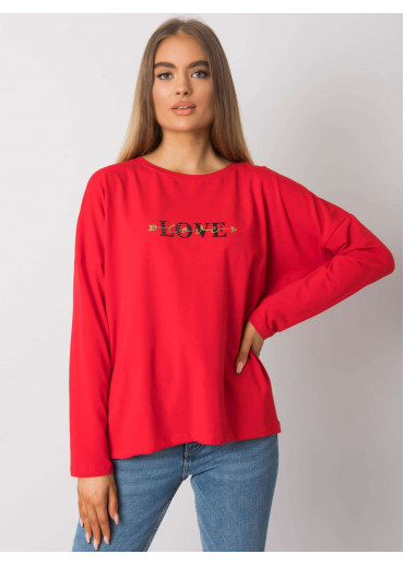 Červené tričko s potlačou