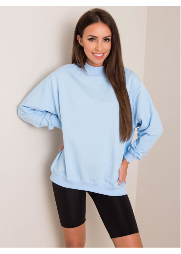 Svetlomodrá mikina so stojačikom