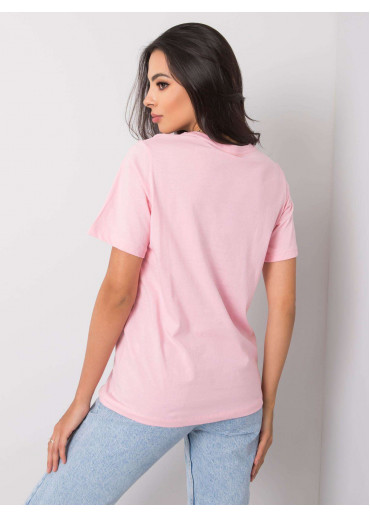 Ružové bavlnené tričko