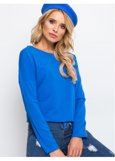 Svetlomodré tričko s dlhým rukávom