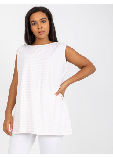 Ružový pruhovaný top