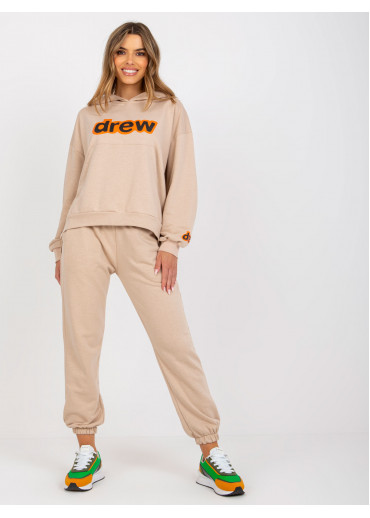 Béžovo hnedá tepláková súprava