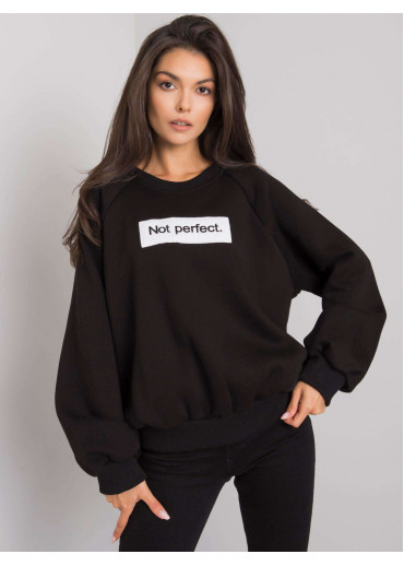 Čierna pohodlná mikina