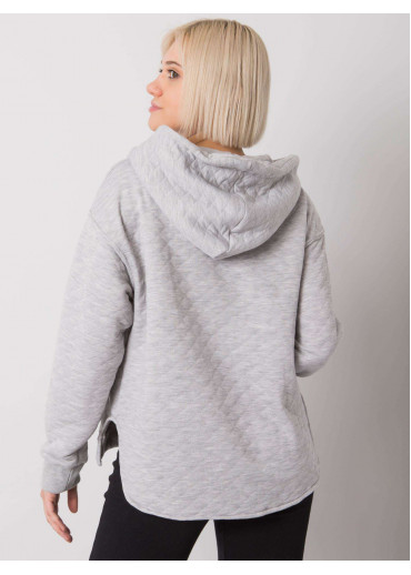 Sivá mikina s kapucňou
