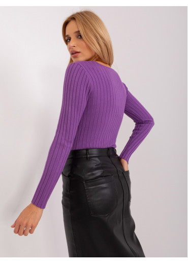 Fialové tričko s dlhým rukávom