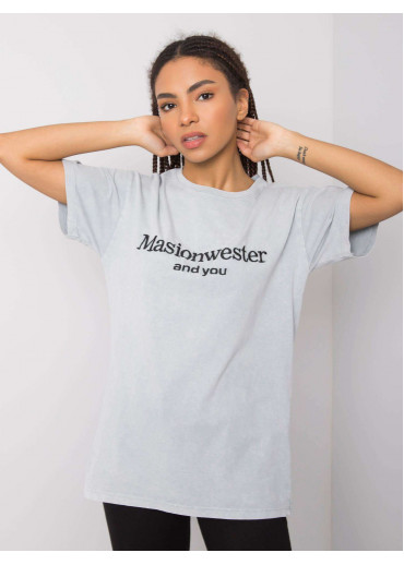 Sivé bavlnené tričko