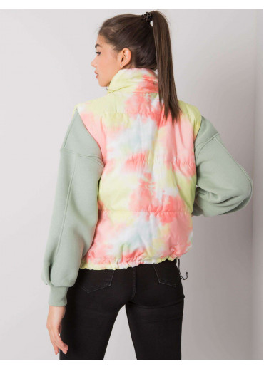 Žltá batikovaná vesta